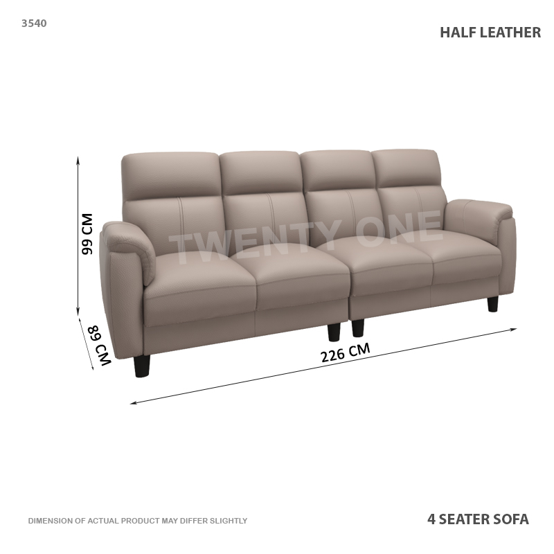 3540 4S HALF LEATHER SEATER  SOFA 1 C